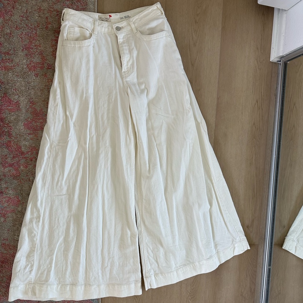Anthropologie Pilcro Off-White Denim Jeans